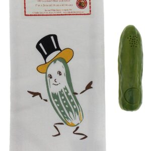 Yodeling Pickle Bundled with a Mr Pickle Kitchen Towel
