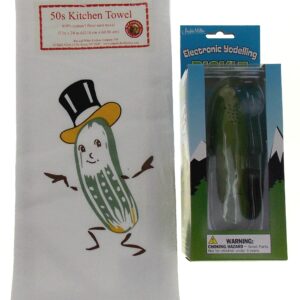 Yodeling Pickle Bundled with a Mr Pickle Kitchen Towel