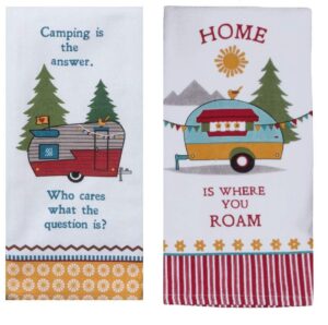 kay dee designs 2 piece vintage camper cotton kitchen towel bundle