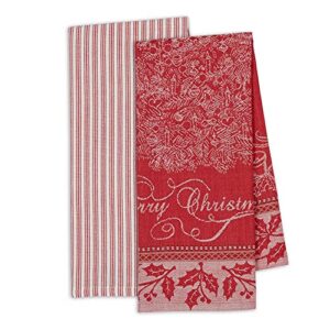 DII Christmas Kitchen Towels Vintage Inspired Holiday Dish Towel Set, 18x28, Holiday Tree, 2 Count