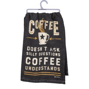primitives by kathy silly questions dish towel