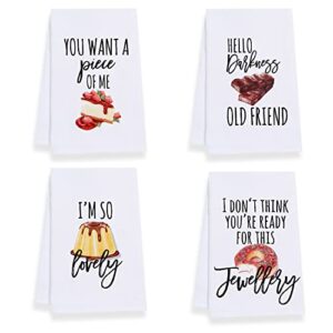 aouyoa 18x26 inch funny dish towels i'm so lovely kitchen towel cute washable dinner napkins(lovely)