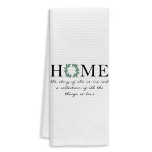 voatok minimalist home garland bath towel,family sweet gifts decorative towel,new home housewarming decor,mom gifts