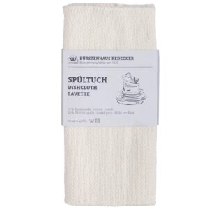 REDECKER Natural Dish Cloth, Set of 2, Machine Washable, Compostable, Made in Germany