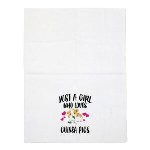 CMNIM Guinea Pig Kitchen Towels,Just a Girl Who Loves Guinea Pigs Accessories,Pet Dish Towels,Farmhouse Decor, Housewarming Gift (Guinea Pig Kitchen Towels)