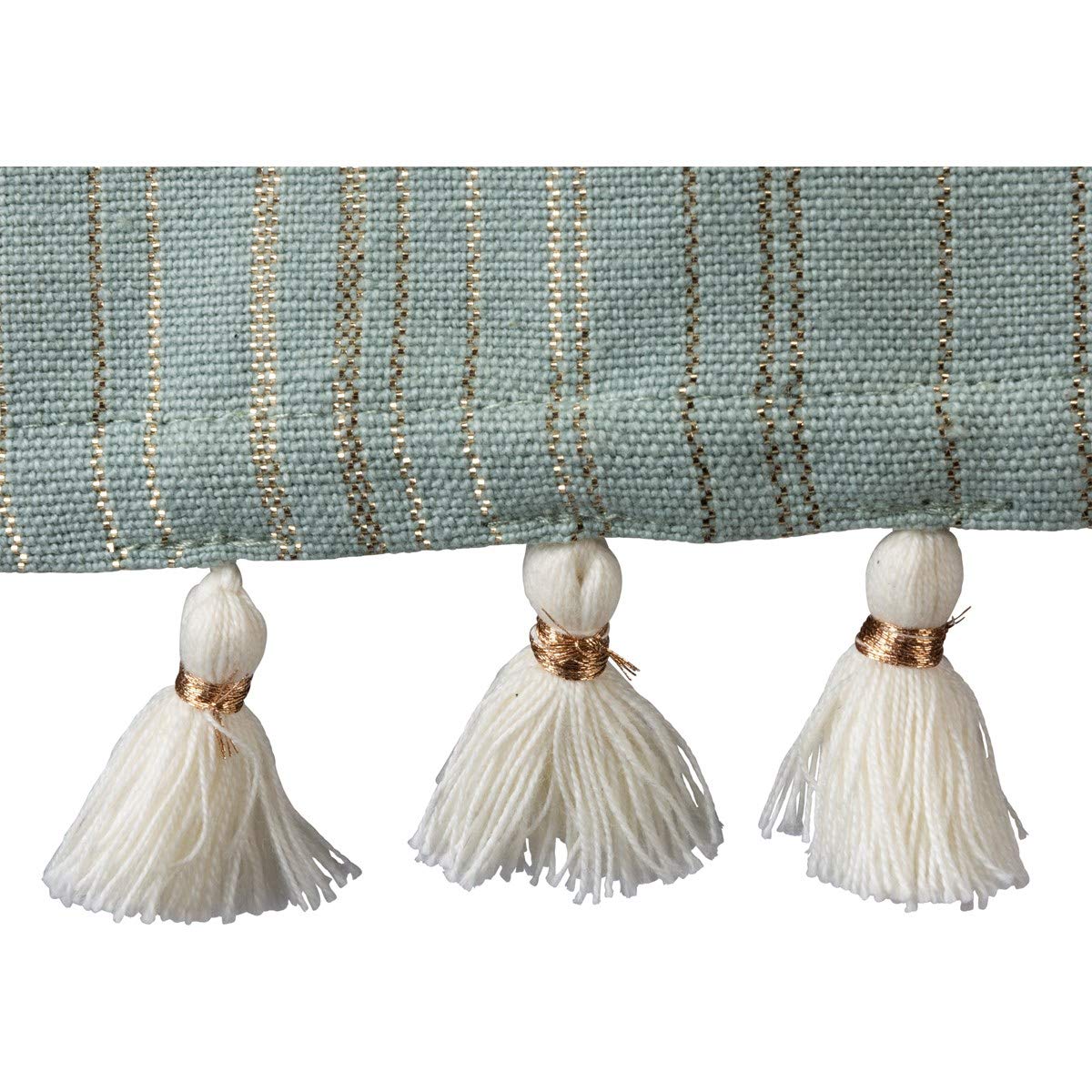 Primitives by Kathy Grateful Dish Towel with Decorative Tassels, Green, 20" x 28"