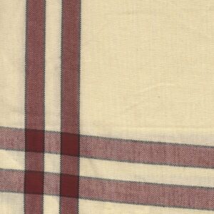 dunroven house cream towel, 20 x 29-inch, red and black stripe