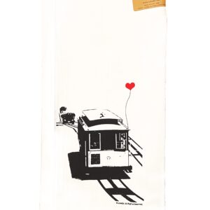 San Francisco Cable Car Floursack Tea Towel