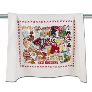 catstudio dish towel, texas tech university red raiders hand towel - collegiate kitchen towel for texas tech fans - perfect graduation gift, gift for students, parents and alums