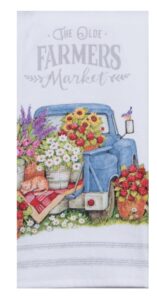 kay dee designs, flower market farmer's market dual purpose terry towel