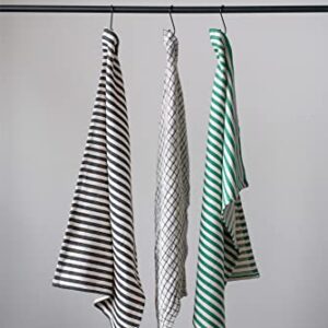 Creative Co-Op Striped Cotton (Set of 3 Pieces) Tea Towels, Multicolored