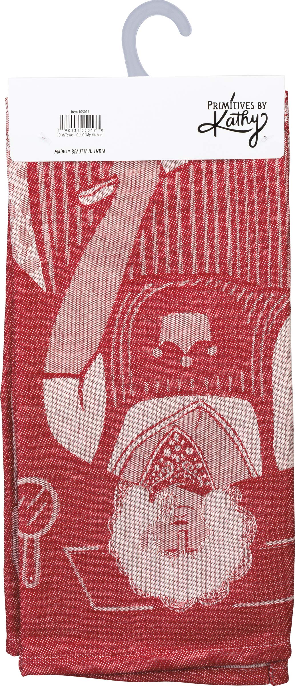 Primitives by Kathy LOL Made You Smile Jacquard Dish Towel, 20" x 28", Get The Hell Out of My Kitchen