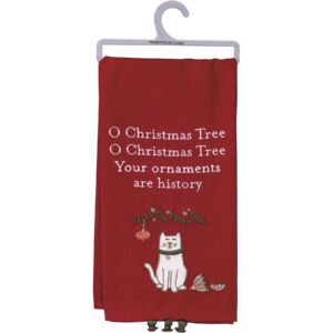 kitchen towel - your ornaments are history