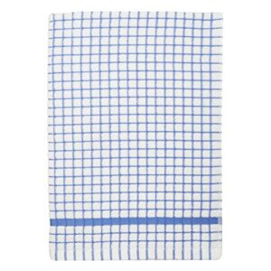 samuel lamont poli-dri towel white with cornflower blue