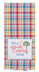 kay dee designs st thing s carolina aplq tea dish towel, 18 x 28, various