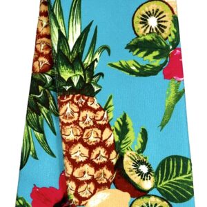 Greenbrier Home Collection Tropical Pineapple Vibes Party Polyester Kitchen Towels, 15x25 in, Set of 2, (219279-Flg-2)