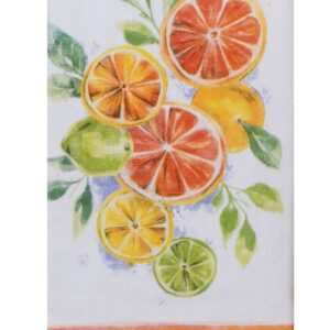 Citrus Kitchen Dual Purpose Terry Towel Set of 3 Slice of Heaven by Kay Dee Designs Lemon Orange Orchard Cotton100%