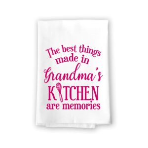 honey dew gifts, the best things made in grandma’s kitchen are memories, flour sack towels, kitchen dish towels, grandma towel, granny gifts, grandma gifts, 27 x 27 inch, made in usa