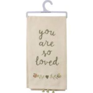 primitives by kathy 102566 dish towel - you are so loved