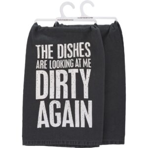 primitives by kathy the dishes are looking at me dirty again decorative kitchen towel