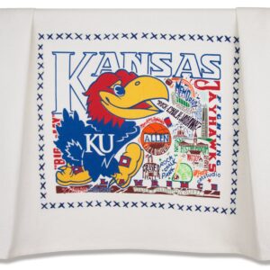 Catstudio Dish Towel, University of Kansas Jayhawks Hand Towel - Collegiate Kitchen Towel for Kansas Fans for Graduation, Game Day, Students & Alums