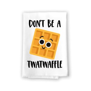 honey dew gifts, dont be a twatwaffle, 27 inches by 27 inches, funny cake towel, funny decorative kitchen towels, funny decorative kitchen gifts