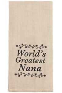 world's greatest nana dish towel, 19" x 28"