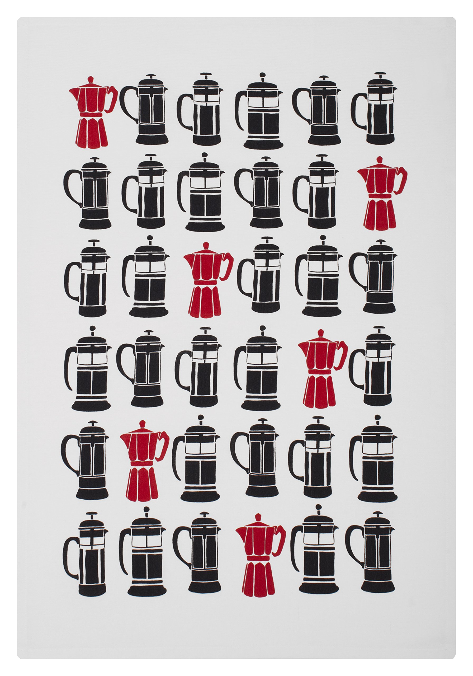 MUkitchen Kitchen Designer Print Towel Set, French Press