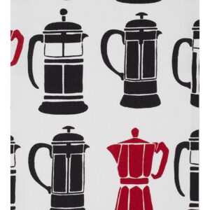 MUkitchen Kitchen Designer Print Towel Set, French Press