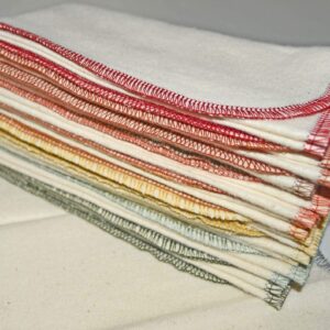 Gina's Soft Cloth Shop 1 Ply Organic Cotton Flannel Paperless Towels 11x12 Inches Set of 10 Earthtones Assortment