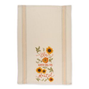 DII Sunflower Collection Kitchen Essentials, Dishtowel Set, Sunny Sunflowers