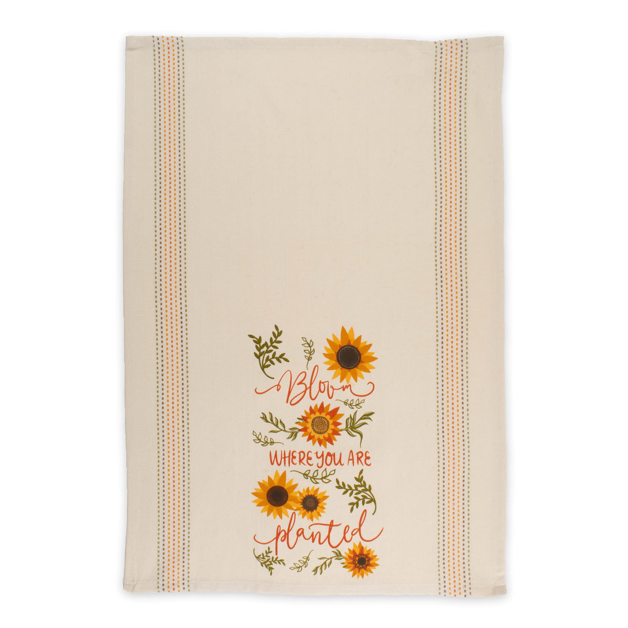 DII Sunflower Collection Kitchen Essentials, Dishtowel Set, Sunny Sunflowers