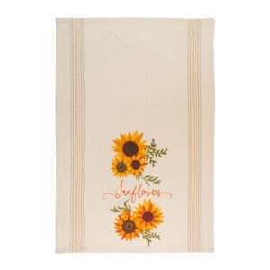 DII Sunflower Collection Kitchen Essentials, Dishtowel Set, Sunny Sunflowers