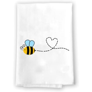 decorative kitchen and bath hand towel | spring bees yellow and black | fall summer garden themed | home decor decorations | house gift present
