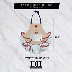DII Women's Spring & Summer Apron Collection Adjustable, Two Large Pockets & Extra Long Ties, One Size Fits Most, Mrs. Always Right