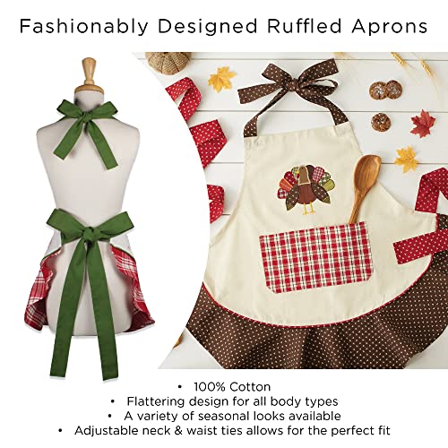 DII Women's Spring & Summer Apron Collection Adjustable, Two Large Pockets & Extra Long Ties, One Size Fits Most, Mrs. Always Right