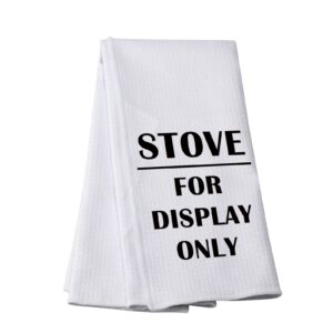 pwhaoo kitchen rules kitchen towel stove for display only kitchen towel cooking lover gift chefs gift (for display only t)