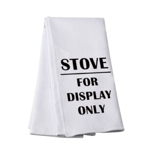 PWHAOO Kitchen Rules Kitchen Towel Stove for Display Only Kitchen Towel Cooking Lover Gift Chefs Gift (for Display ONLY T)