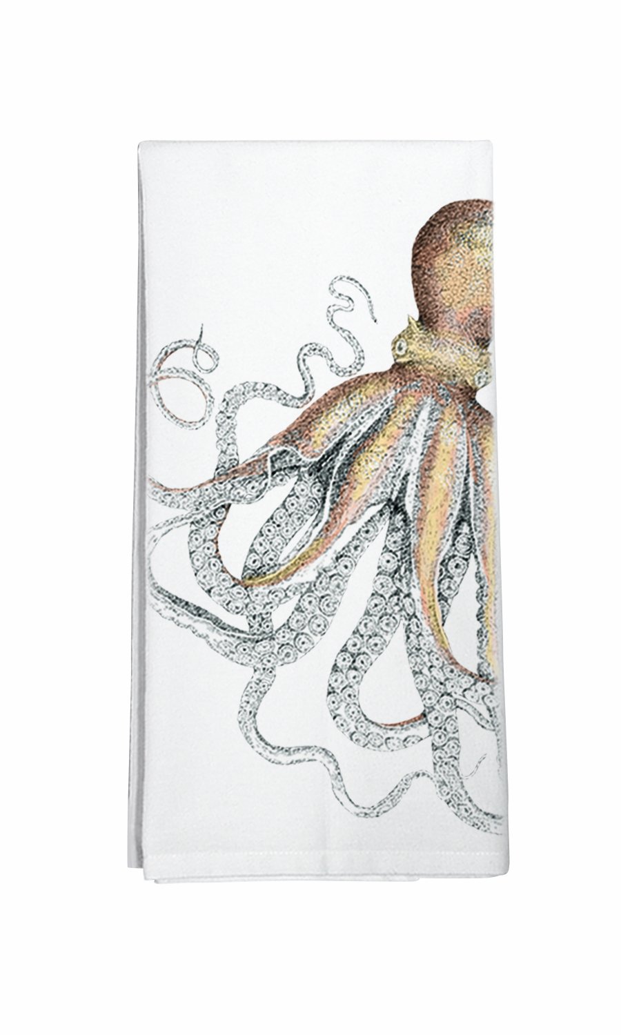 Montgomery Street Octopus Cotton Flour Sack Dish Towel