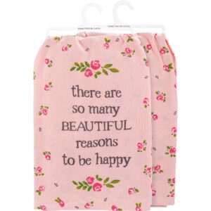 kitchen towel - many beautiful reasons to be happy