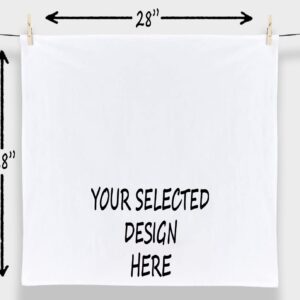 Handmade Funny Kitchen Towel - 100% Cotton Handy Dish Towel with Common Kitchen Conversions - 28x28 Inch Perfect for Chef Baker Housewarming Christmas Mother's Day Birthday Gift (Kitchen Conversion)