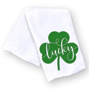 Handmade St Patricks Day Kitchen Towels - Luck of the Irish - 100% Cotton St Patricks Day Dish Towels for Kitchen-Bathroom - 28x29 Inch Perfect Housewarming Gifts for Seasonal-Irish Home Decorations