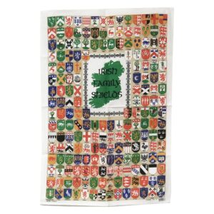 irish family shields tea towel | irish linen kitchen towel
