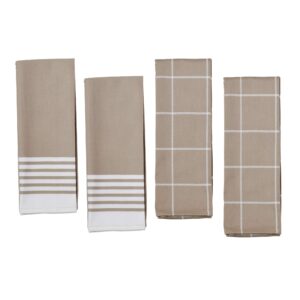 zwilling j.a. henckels 4-pc kitchen towel set - taupe