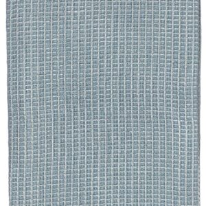 Petal Cliff Set of 2, 100% Cotton White Herringbone Pom Poms Funny Kitchen Towels with Lemon Saying, Squeeze The Day and Sky-Blue Dyed Waffle Weave Kitchen Towels/Dish Towels Size: 16 X 28 Inch.