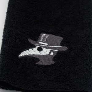 Embroidered Plague Doctor Hand Towel - Plush and Absorbent