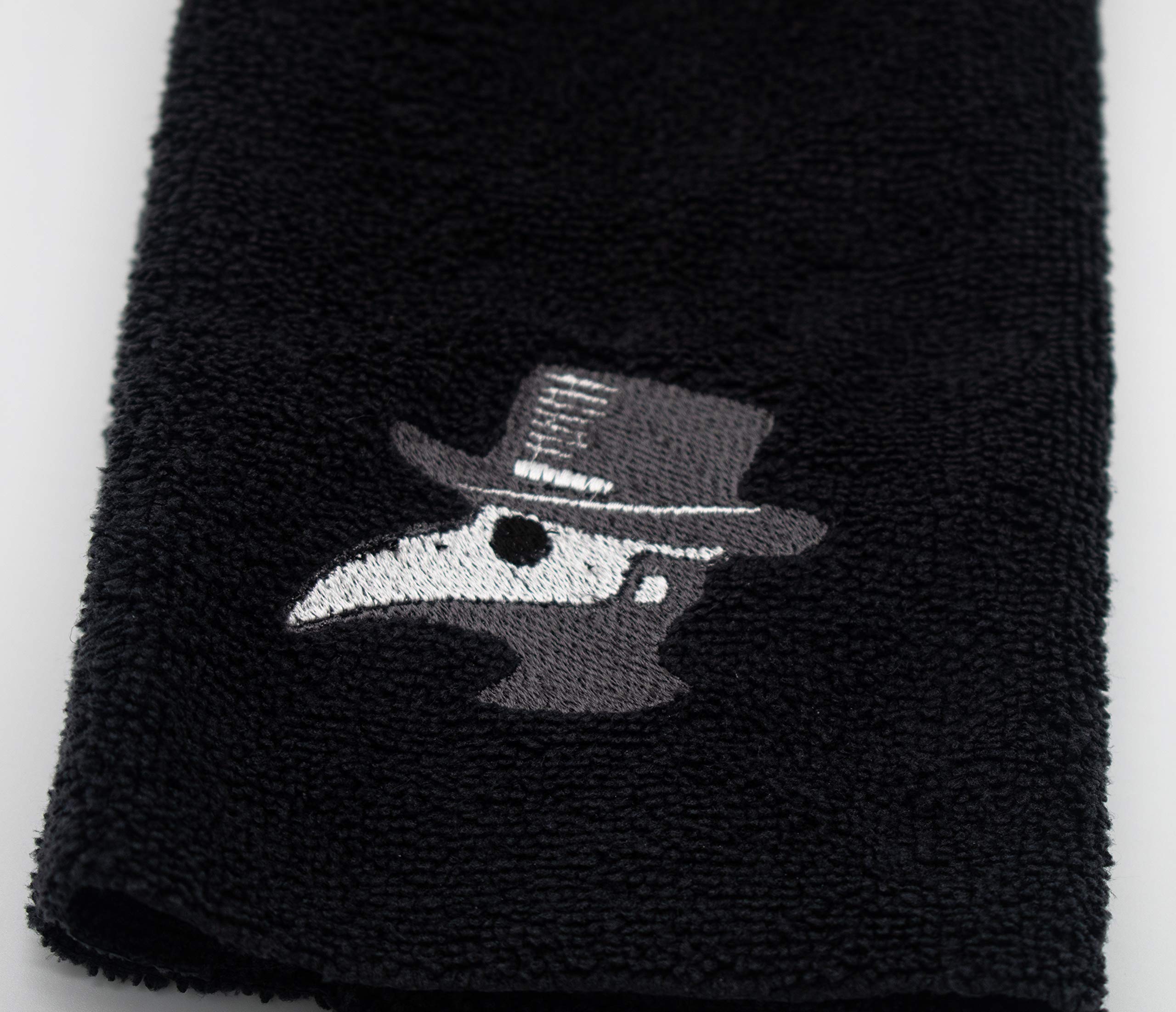 Embroidered Plague Doctor Hand Towel - Plush and Absorbent