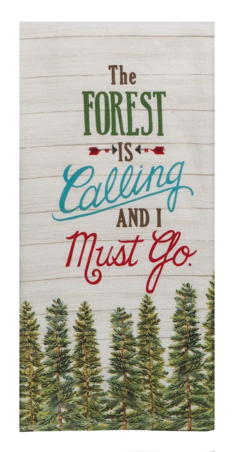 2 Piece Scenic Route Camping Dual Purpose Kitchen Towel Bundle, The Forest is Calling and Sleep Under The Stars