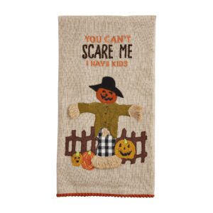 Mud Pie Halloween Embellished Tea Towel, Scare, 26" x 18"