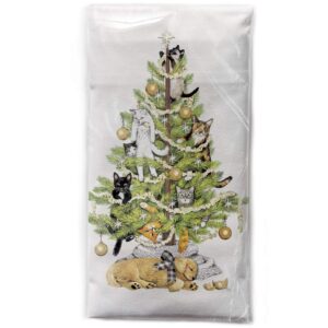 mary lake-thompson cat tree cotton flour sack dish towel